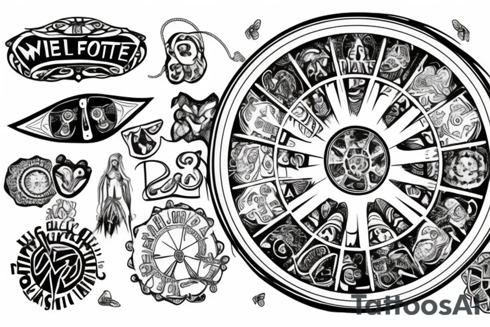 wheel of Fortune tattoo idea