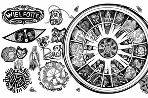 wheel of Fortune tattoo idea