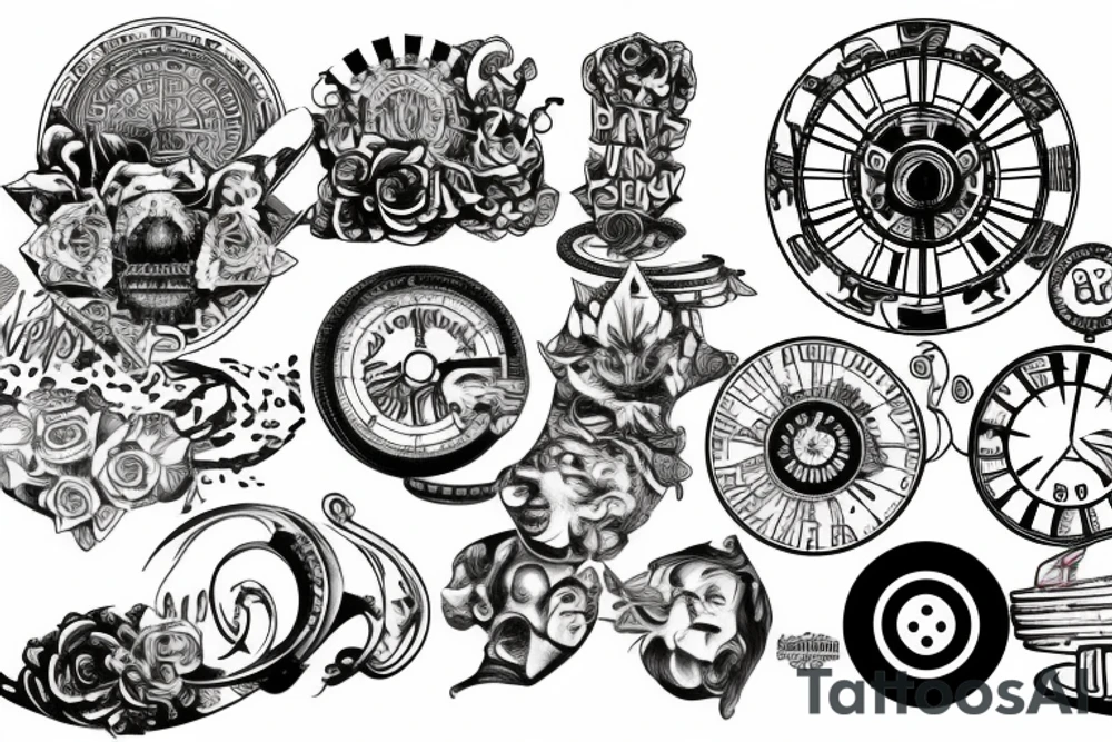 wheel of Fortune tattoo idea