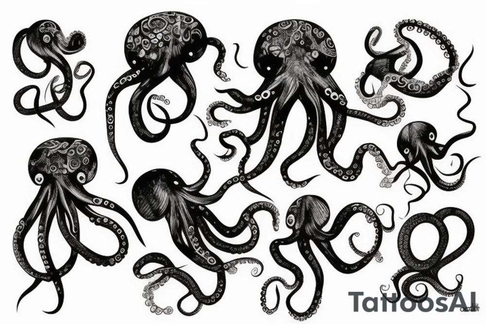 Octopus Gothic tattoo idea