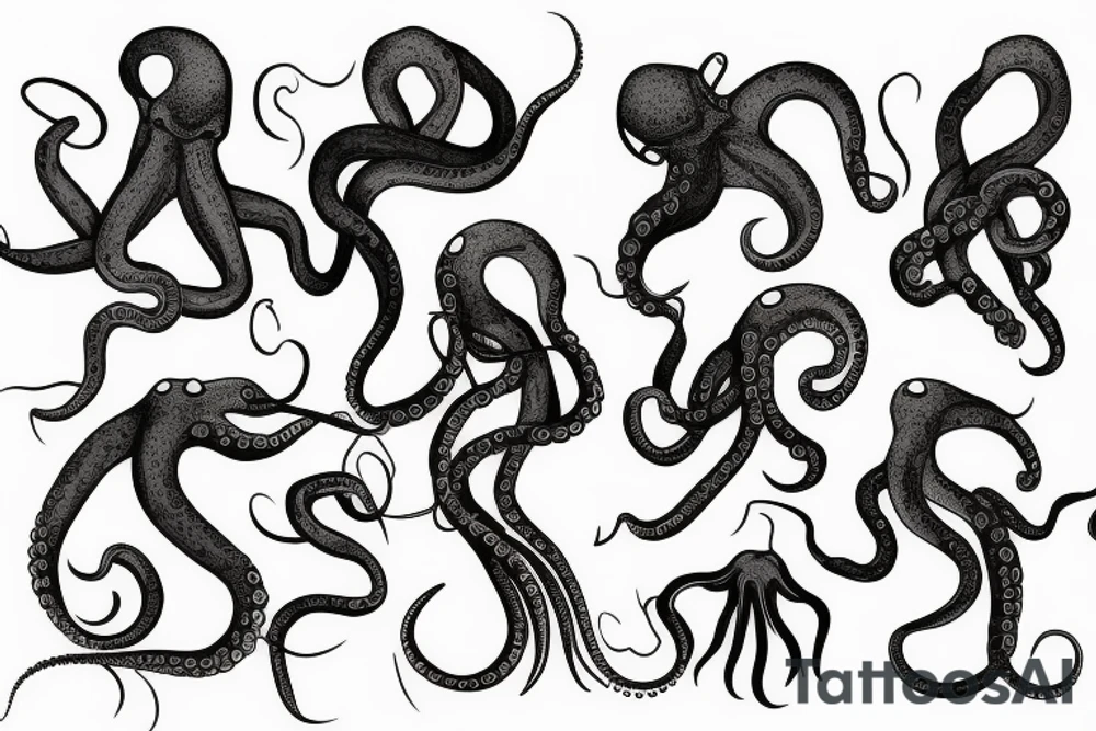 Octopus Gothic tattoo idea