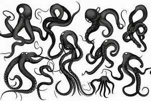 Octopus Gothic tattoo idea