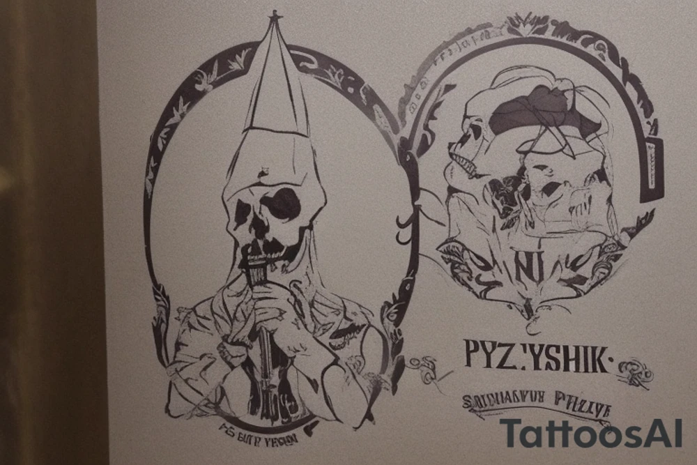 Poseredine lysyy skelet po poyas v tomnykh ochkakh kurit sigaretu i derzhit v ruke butylku piva v rubashke s korotkim rukavom s podtyazhkami
132 / 5 000
Результаты перевода
Перевод
In the middle, a waist-length bald skeleton in dark glasses smokes a cigarette and holds a bottle of beer in his hand in a short-sleeved shirt with suspenders tattoo idea