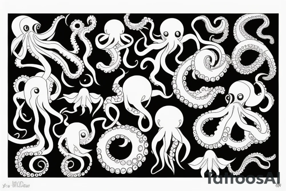 Octopus Gothic tattoo idea