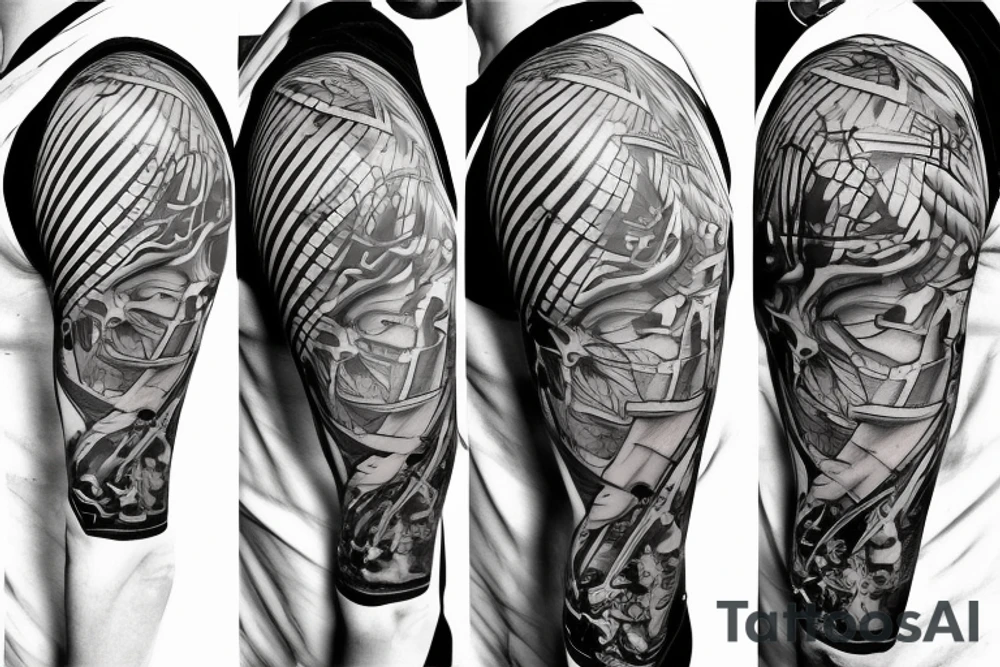 Bionic heart tattoo idea