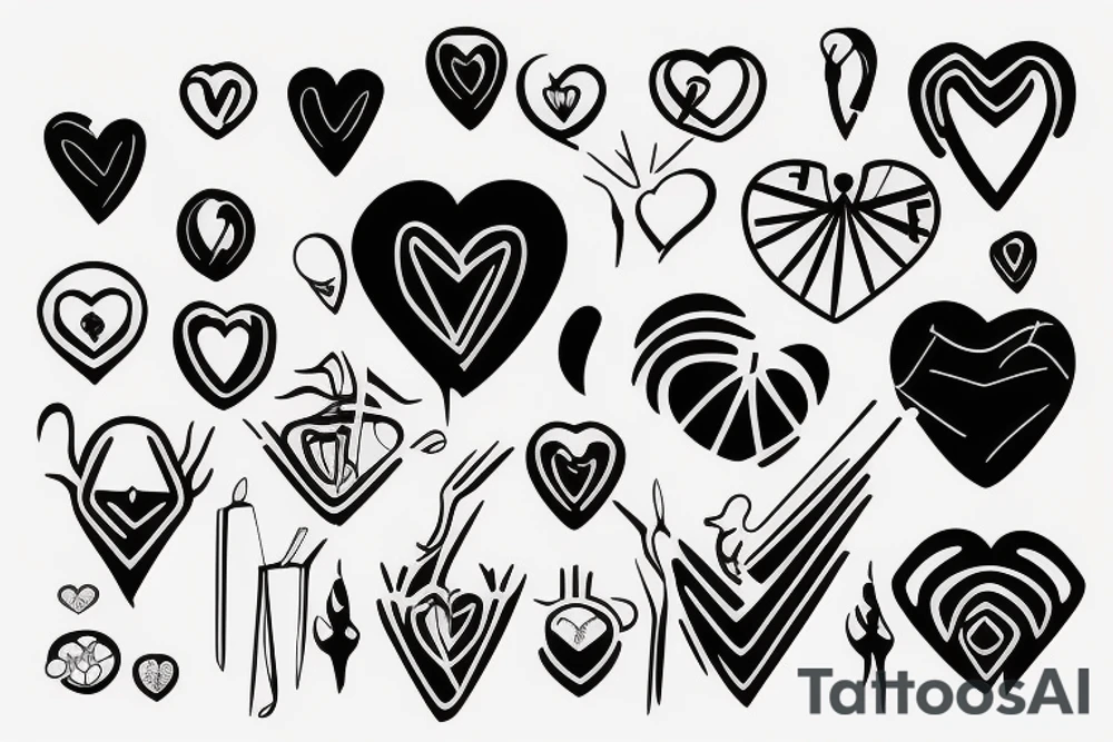 Bionic heart tattoo idea