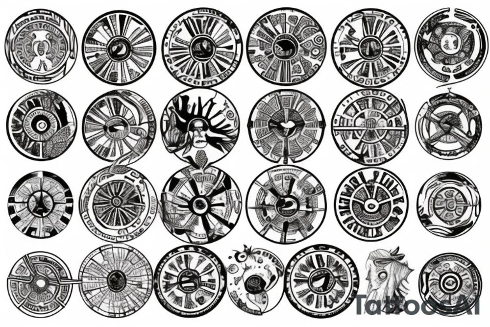 wheel of Fortune tattoo idea
