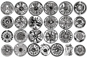 wheel of Fortune tattoo idea