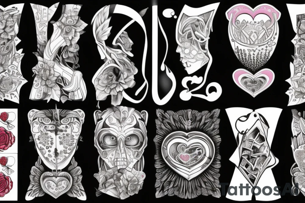 Bionic heart tattoo idea