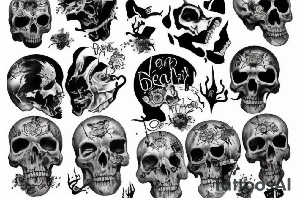dead inside 1000-7 tattoo idea