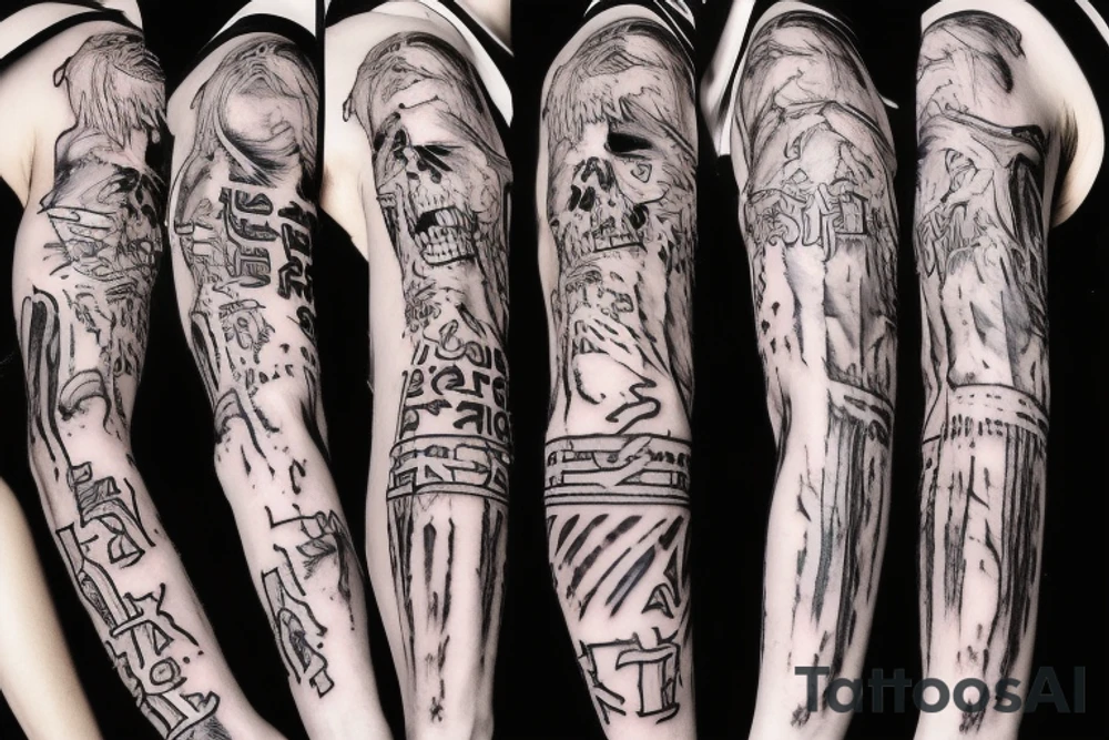 Death note sleeve tattoo idea