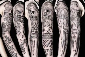 Death note sleeve tattoo idea