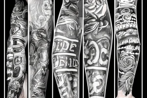 dead inside 1000-7 chain tattoo idea