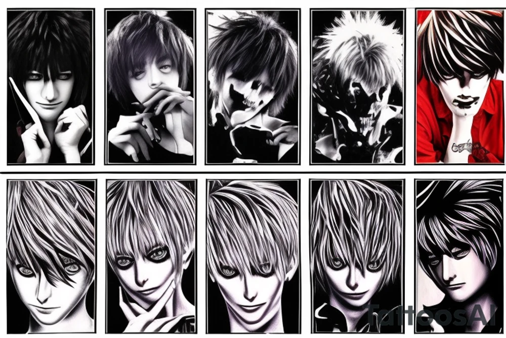 Death note sleeve tattoo idea