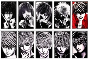 Death note sleeve tattoo idea