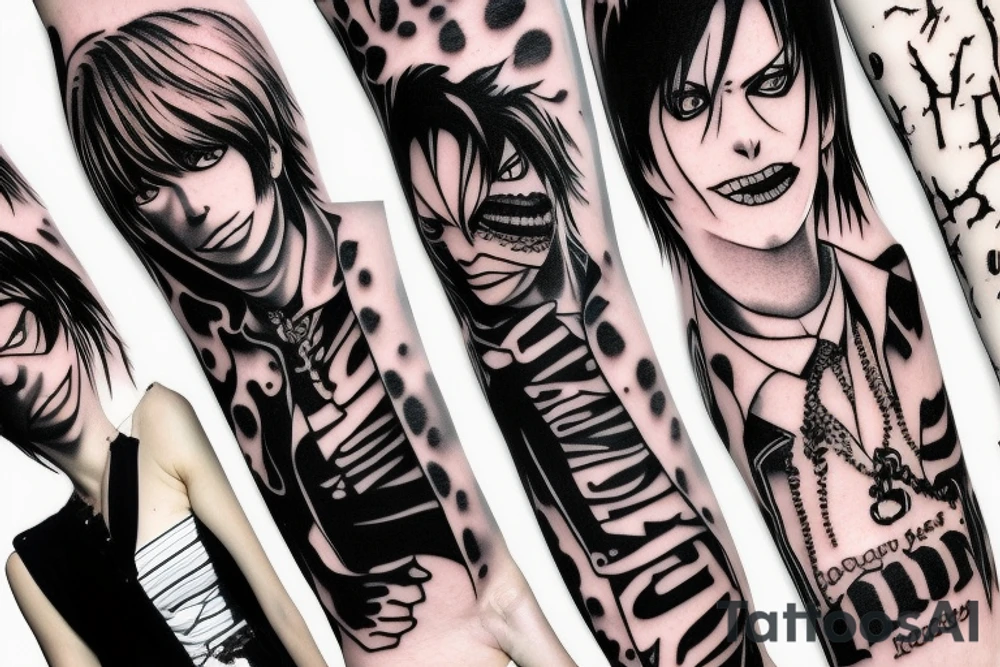 Death note sleeve tattoo idea