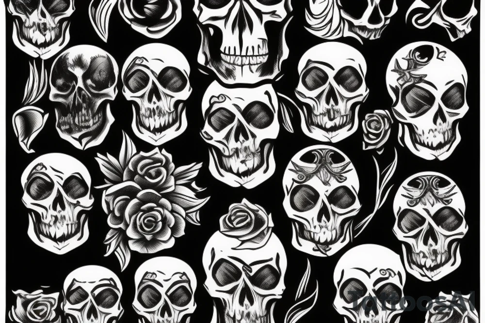Skull tattoo idea