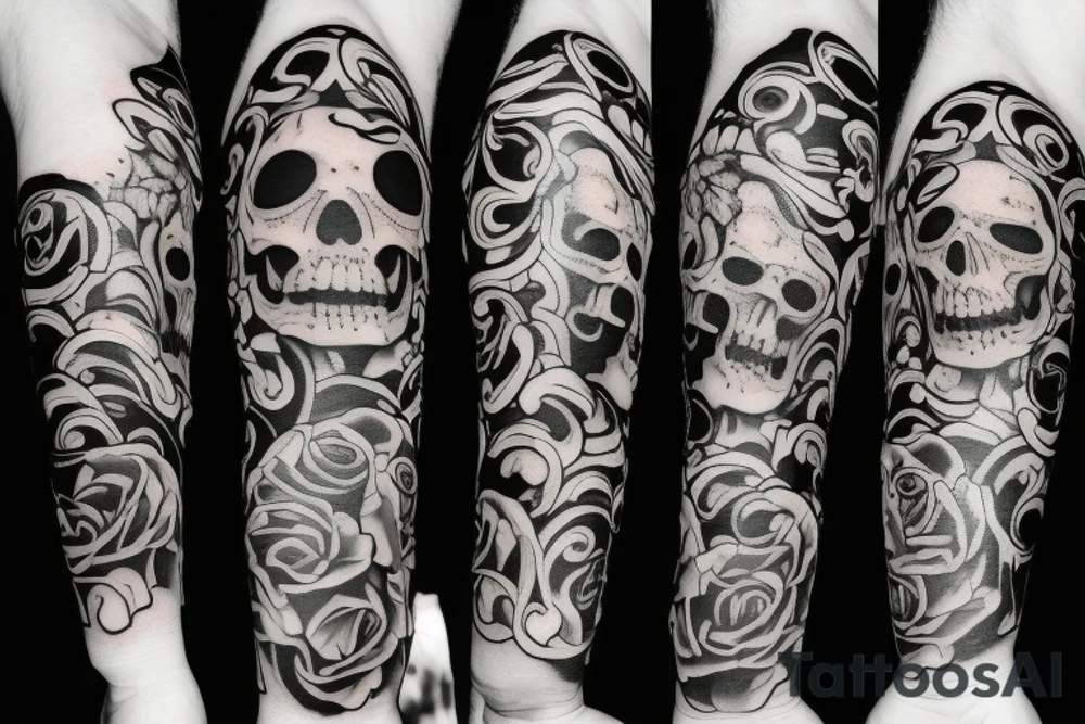 Skull tattoo idea