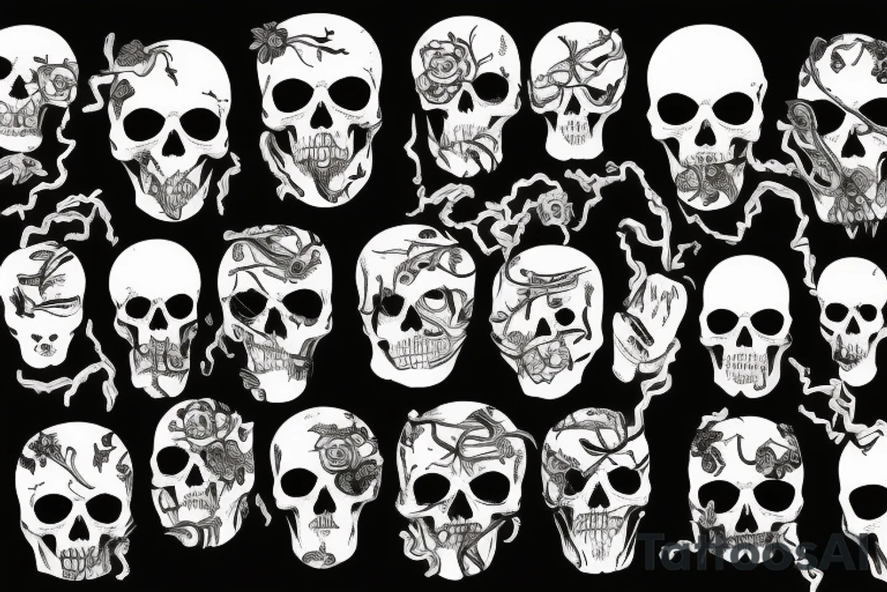 dead inside 1000-7 scar tattoo idea