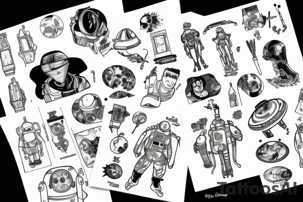 See you space cowboy tattoo idea