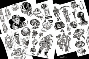 See you space cowboy tattoo idea