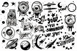 See you space cowboy tattoo idea