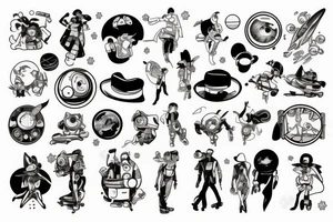 See you space cowboy tattoo idea