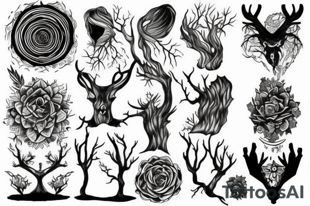 Forest tattoo idea