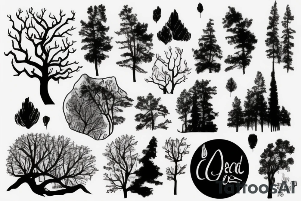 Forest tattoo idea