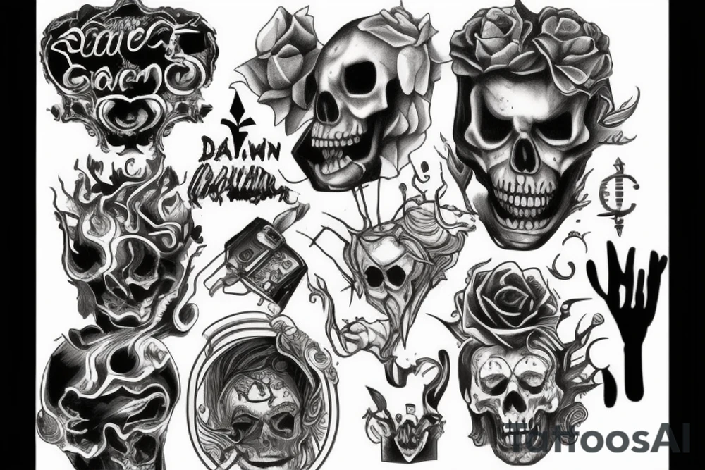 drain gang tattoo idea