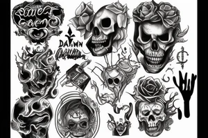 drain gang tattoo idea