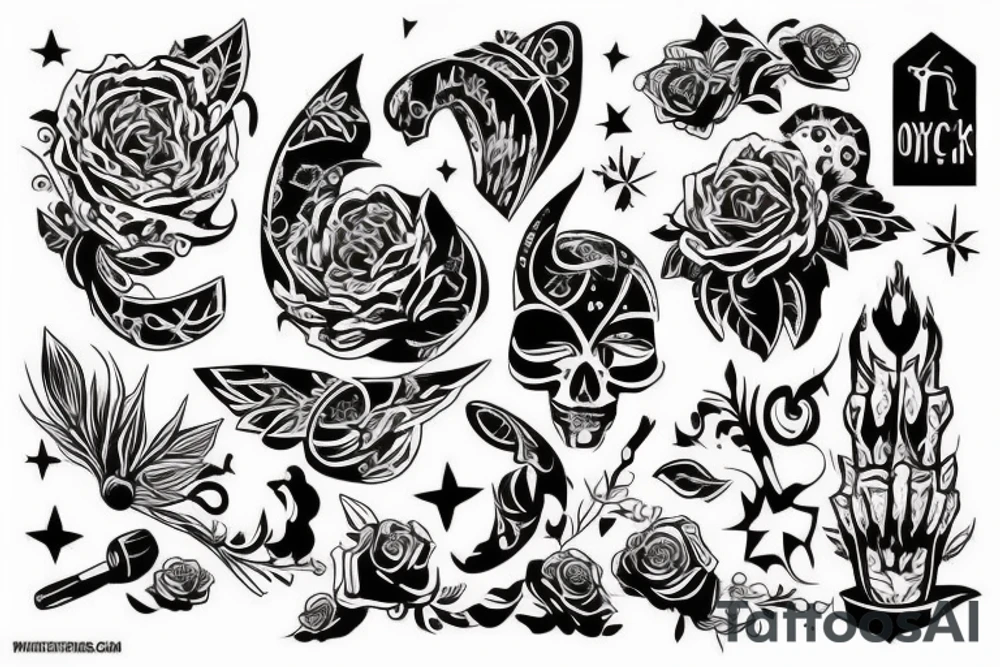 Собака с оскалом и кровью на зубах tattoo idea