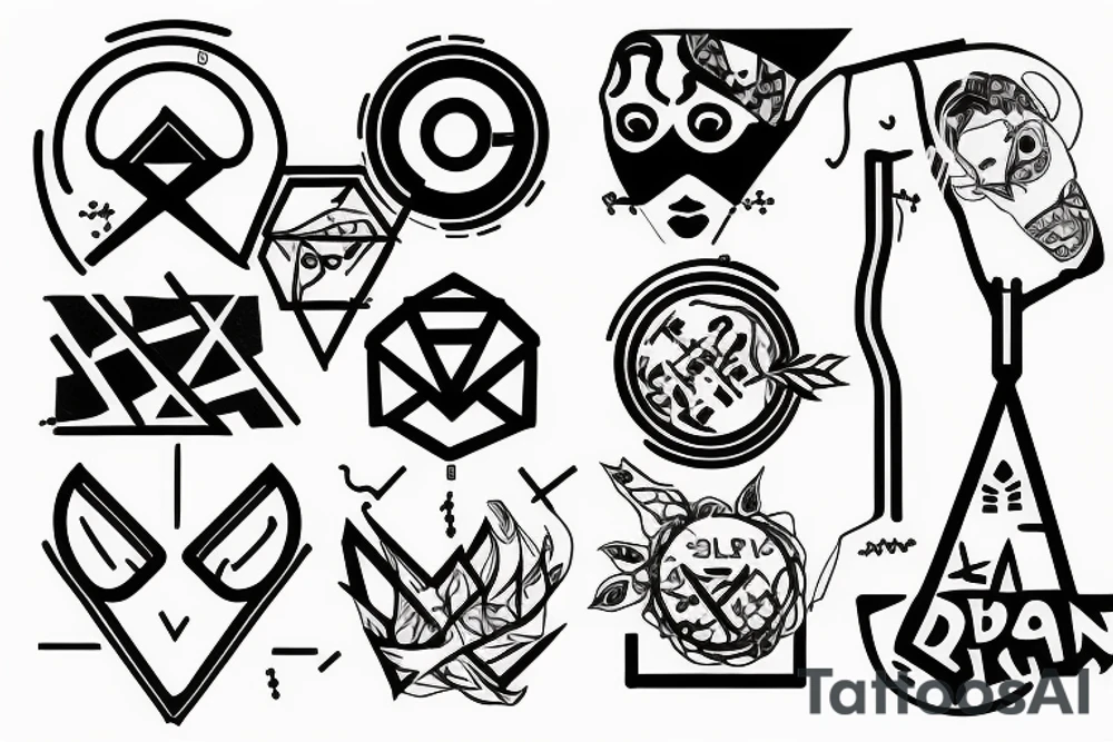 drain gang, drain, shoegaze tattoo idea