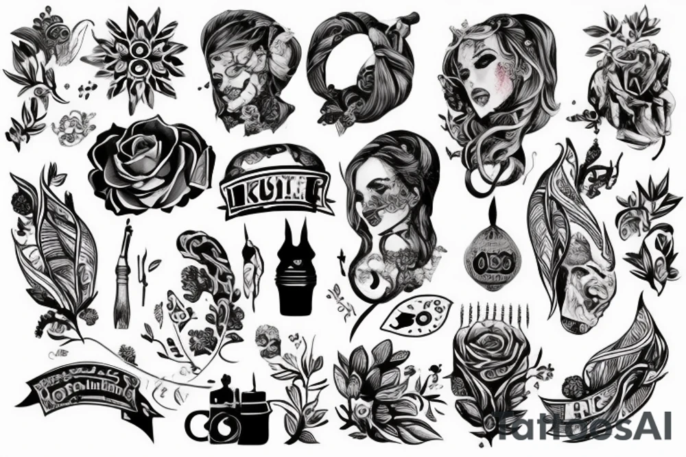 Собака с оскалом и кровью на зубах tattoo idea