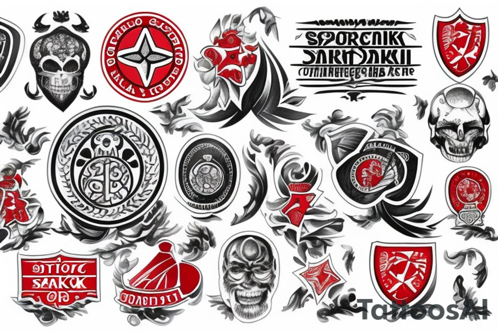 Football club Spartak Moscow tattoo idea