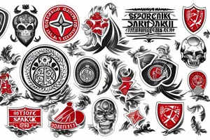 Football club Spartak Moscow tattoo idea