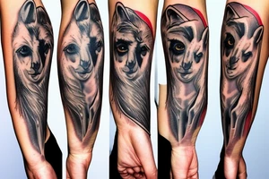 Nice alpaka tattoo idea