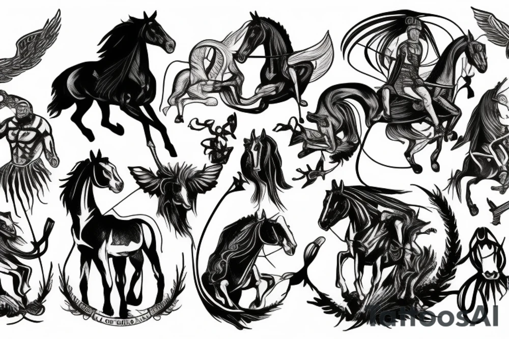 Four horsemans of the Apocalypse tattoo idea
