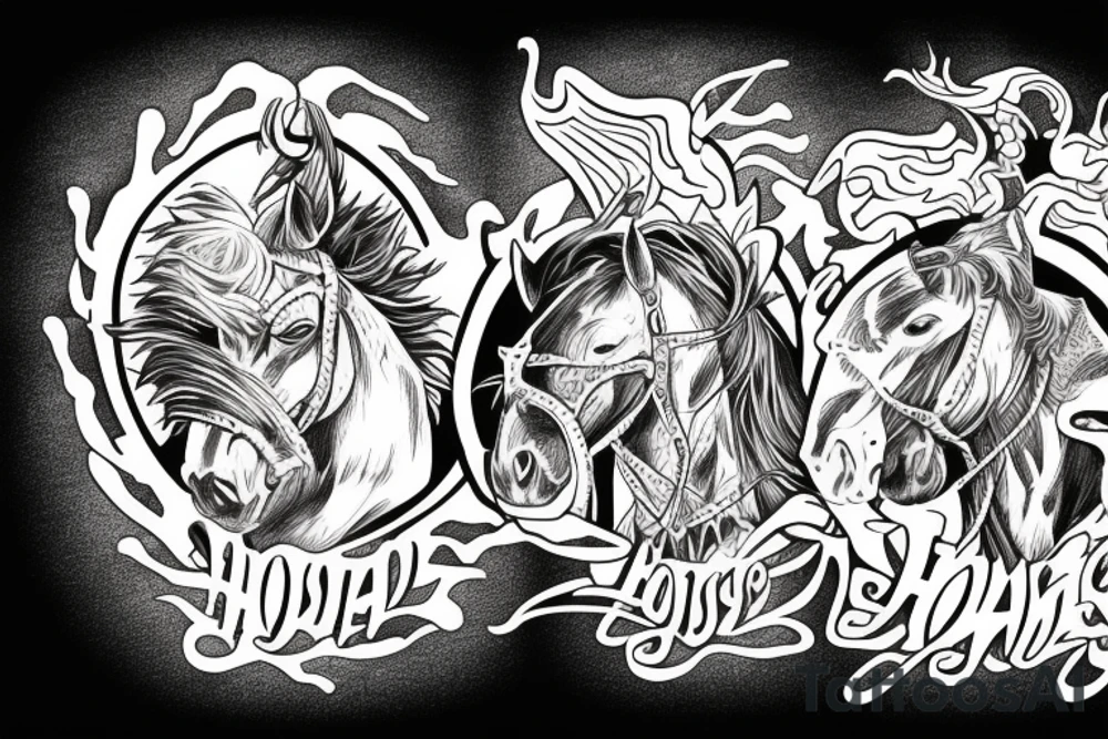 Four horsemans of the Apocalypse tattoo idea