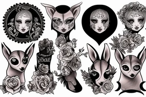 Baby of alpaka tattoo idea
