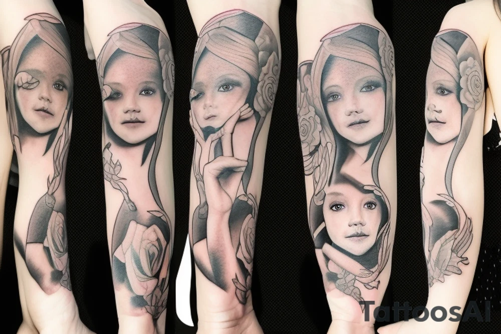 Baby of alpaka tattoo idea