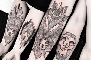 Baby of alpaka tattoo idea