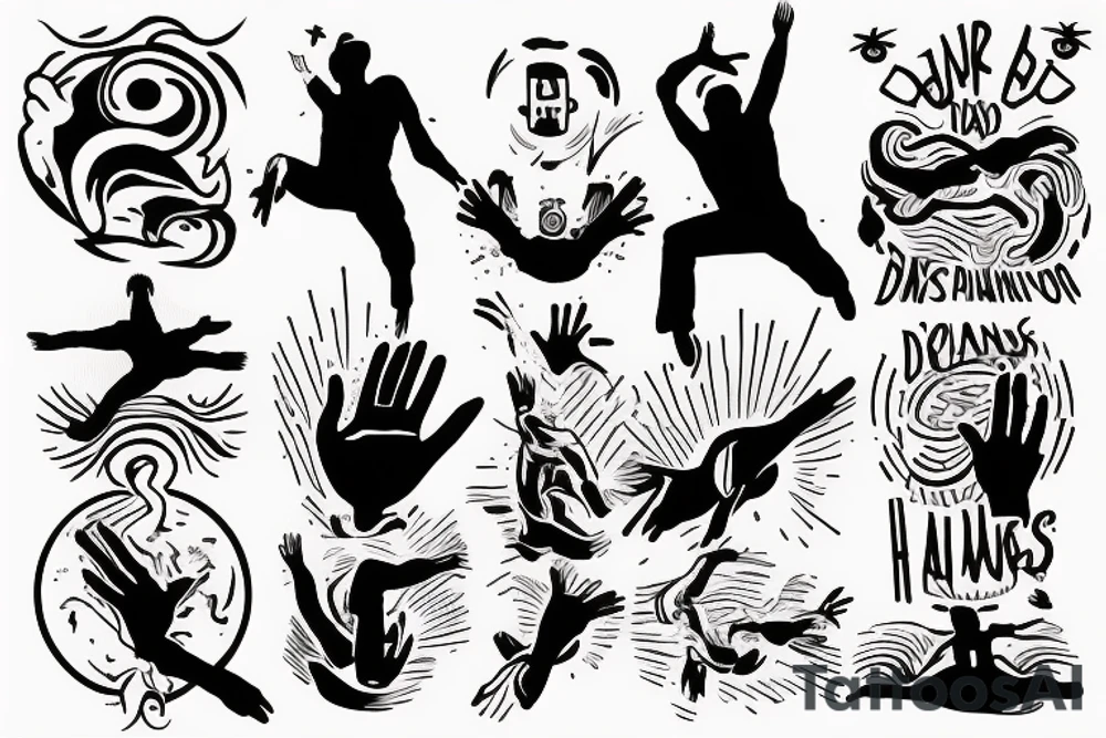 Hans drowning and another Hand catching it from above tattoo idea Hans drowning and another Hand catching it from above tattoo idea