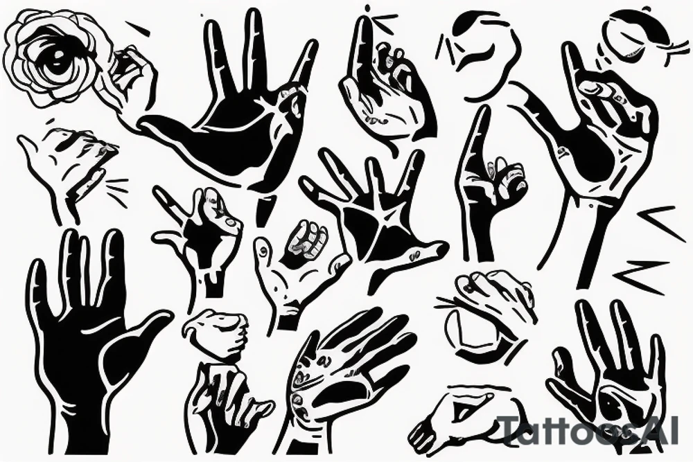 Hand drowning and another Hand catching it from above tattoo idea Hand drowning and another Hand catching it from above tattoo idea
