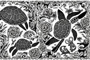 turtle polineaian style tattoo idea