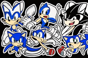 running sonic the hedgehog tattoo idea