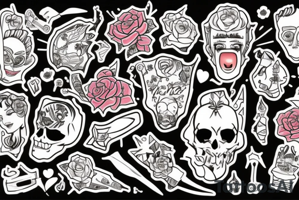 Пончик с кровью tattoo idea