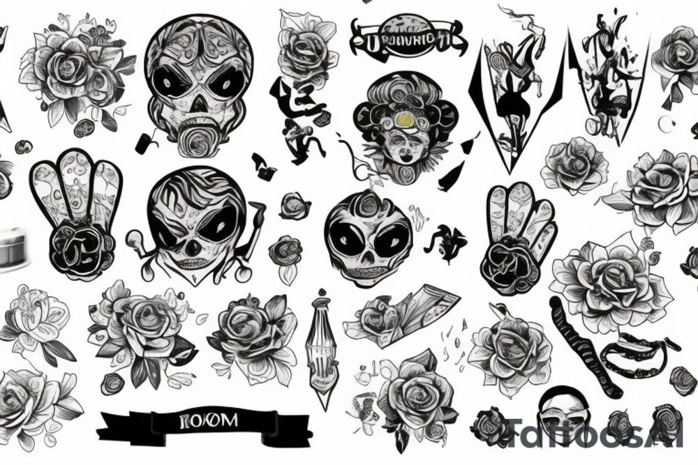 Пончик с кровью tattoo idea