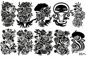 the word "I N J I" tattoo idea