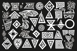 the word "I N J I" tattoo idea
